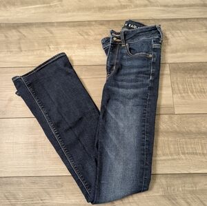 American Eagle Outfitters Women's Dark Blue Jeans